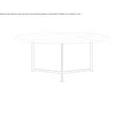 Round marble table Morteros