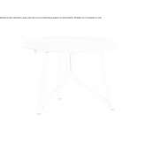 Round rattan table Bride