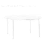 Round oak table Inta