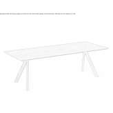 Rectangular table made of solid wood Lefkada