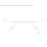 Oval table made of HPL Moorsel