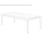 Rectangular marble table Quimper