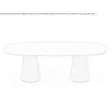 Oval wooden table Romenay