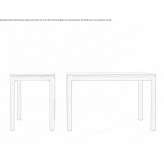 Solid wood table Bogomila