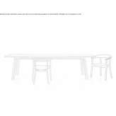Rectangular oak table Udenheim