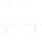 Rectangular table made of cherry wood Florida