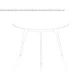 Round table made of HPL Vilca