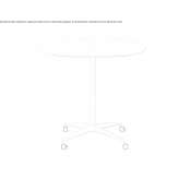 Oval table on wheels Gedling