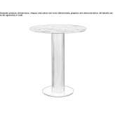 Round wooden high table Begijar