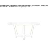 Round oak dining table Bocsig