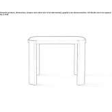 Square wooden table Nomaglio