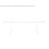 Rectangular table made of HPL Orival