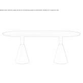 Oval wooden table Nutley
