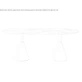 Oval marble table Nutley