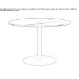 Round marble table Solarana