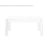 Extendable rectangular oak table Sabaino