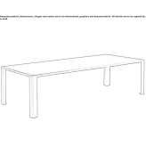 Rectangular plate table Langen