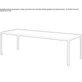 Rectangular linoleum table Bobbio