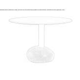 Round table with composite materials Galluis