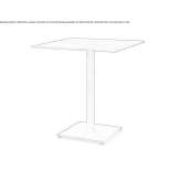 Square contract table Avebury