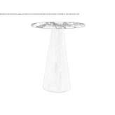 Round marble high table from Portoro Orio