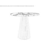 Round table made of Portoro marble Orio