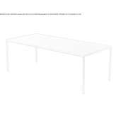 Rectangular aluminum table and sheet steel top Noyon