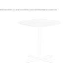 Square table with 4-star base Gulpen