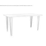 Rectangular wooden table Neuzelle