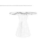 Round table made of Portoro marble Cerizay