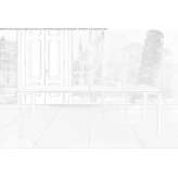 Rectangular table in steel and leather Ellecom