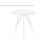 Round table made of solid wood Fermo