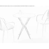 Round table made of porcelain stoneware Ponchon