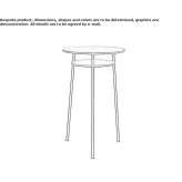 Round high table Akdag