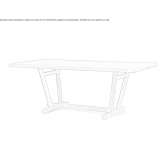 Wooden table Bernin