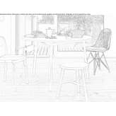 Round metal table Habana