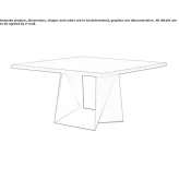 Table made of steel and wood Calimera