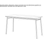 Rectangular table Akdag