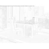 Rectangular table made of Portoro marble Focsani