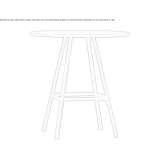 Round table made of MDF Wolhusen