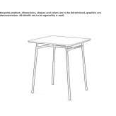 Square table Akdag