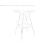 Octagonal MDF table Wolhusen