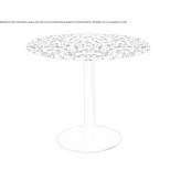 Round terrazzo table Mineros