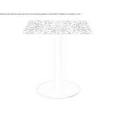 Square terrazzo table Mineros