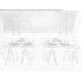 Rectangular table Andenne