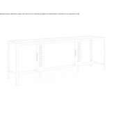 A high wooden table in a modern style Adamov
