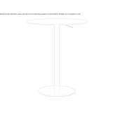 Round table with adjustable height Sortino