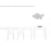 Rectangular wooden table Milzano