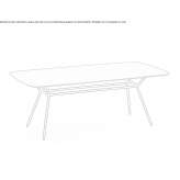 Rectangular dining table Antillo