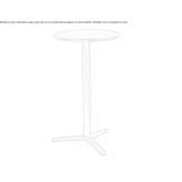 Metal high table Selimiye